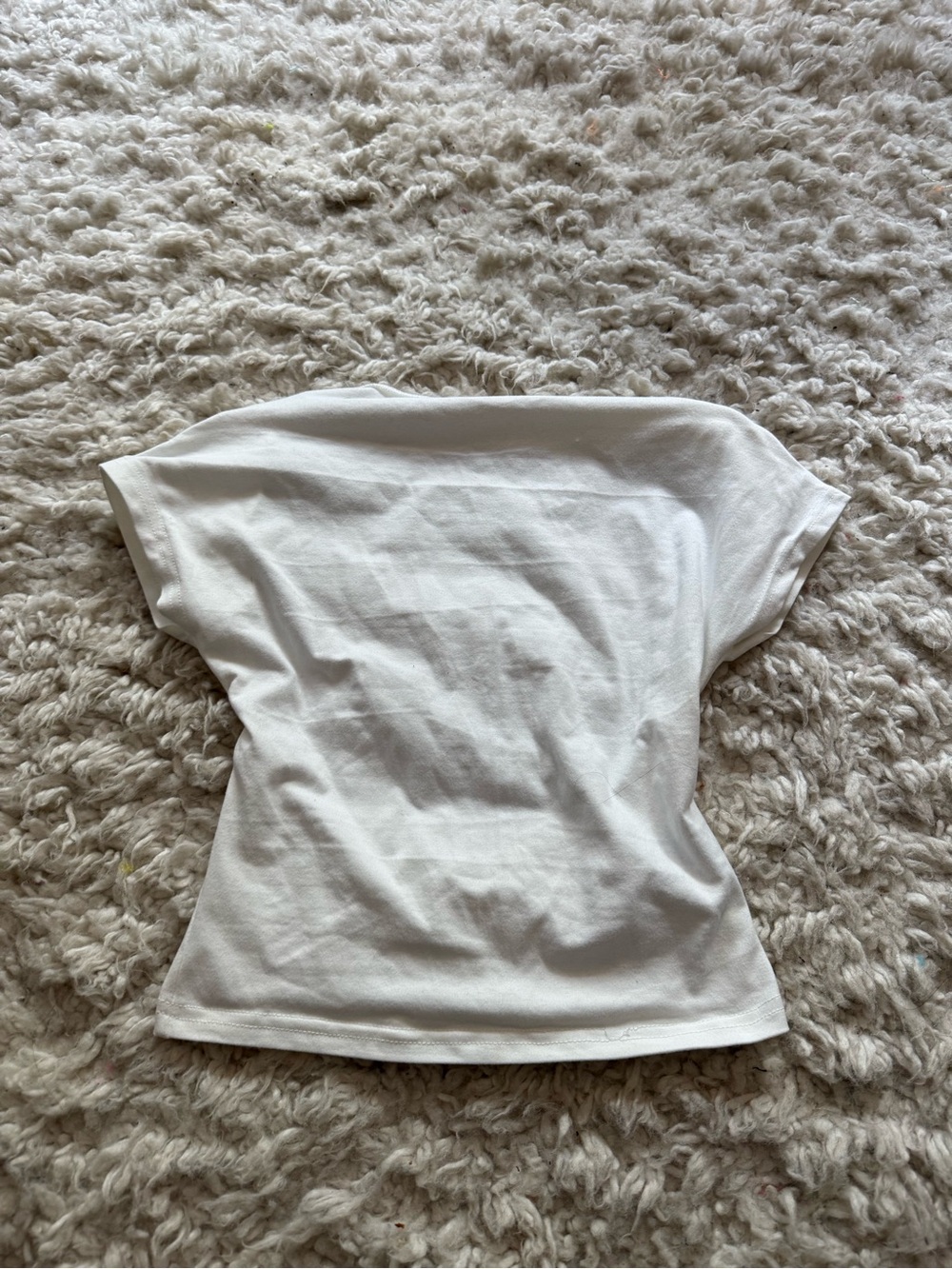 SHEIN open Back White Women’s Short-Sleeve Top